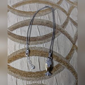 Gorgeous Brighton OCEAN DREAM FISH Gold Silver Crystal Pendant Necklace MSRP$68